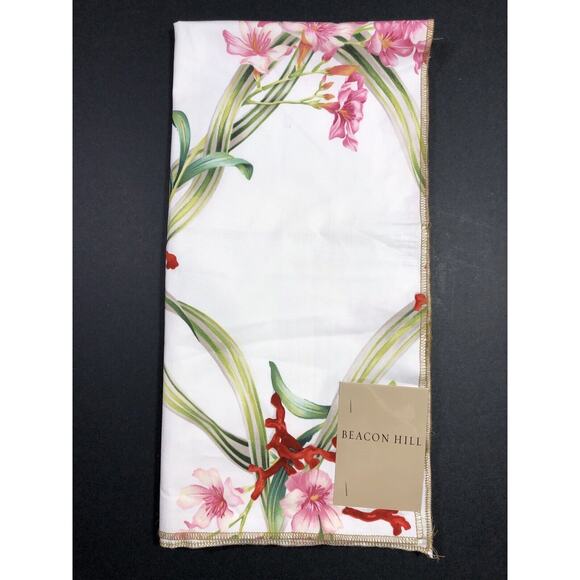 Seaside Frolic Fabric Beacon Hill in Pink Lily Remnant Rare Discontinued - Picture 12 of 12